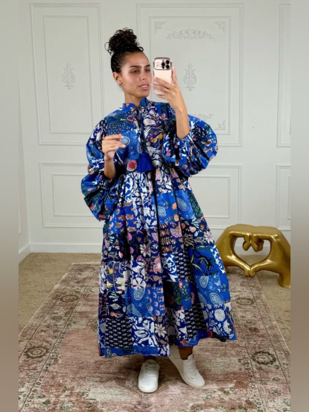 💙 Blue Floral Patchwork Dress 💙